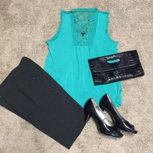 Express Sea Foam Green Dress Tank